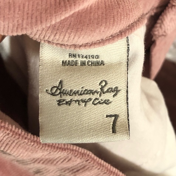 NWT Corduroy pants in a blush color by American Rag Cie size 7. - Picture 10 of 10